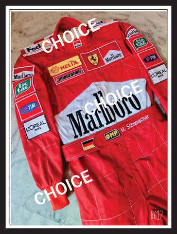 M Schumacher Replica Patches Suit 2000