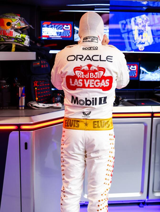 Las Vegas Max Verstappen Red Bull Suit