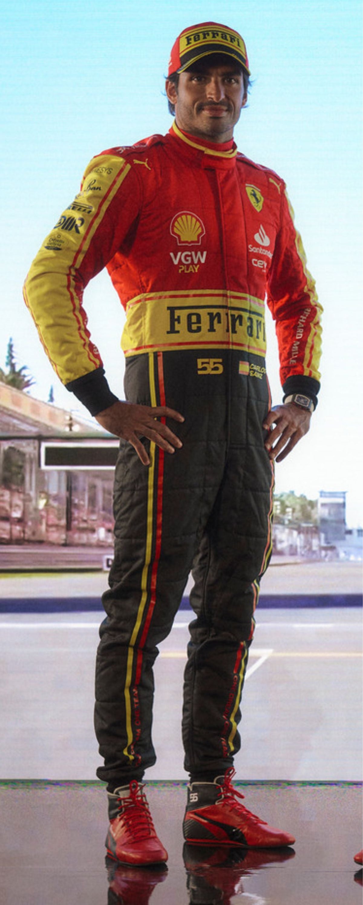 Carlos Sainz  Special Suit 2023 Monza