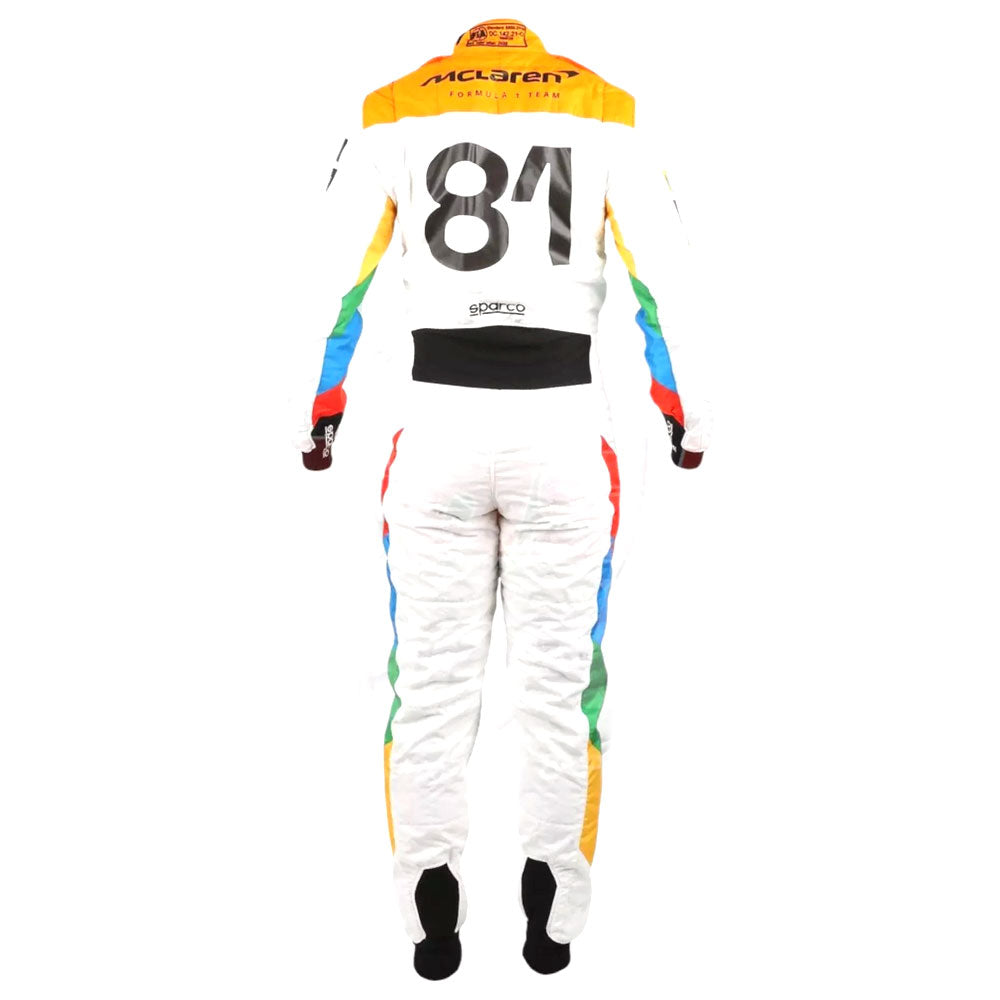 NEW MCLAREN SILVERSTONE OSCAR PIASTRI 2023 RACE SUIT F1 TEAM