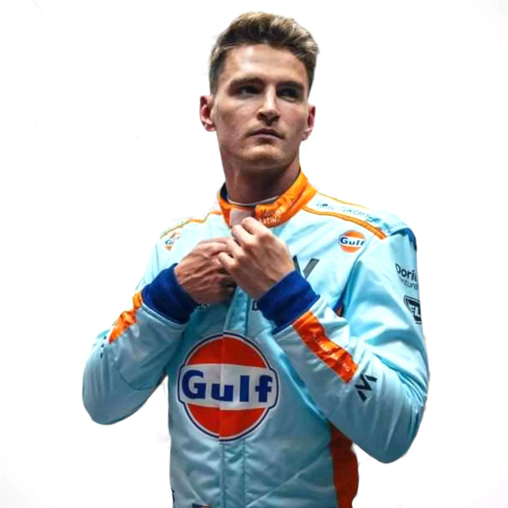 2023 Logan Sargeant Gulf F1 Race Suit Singapore GP