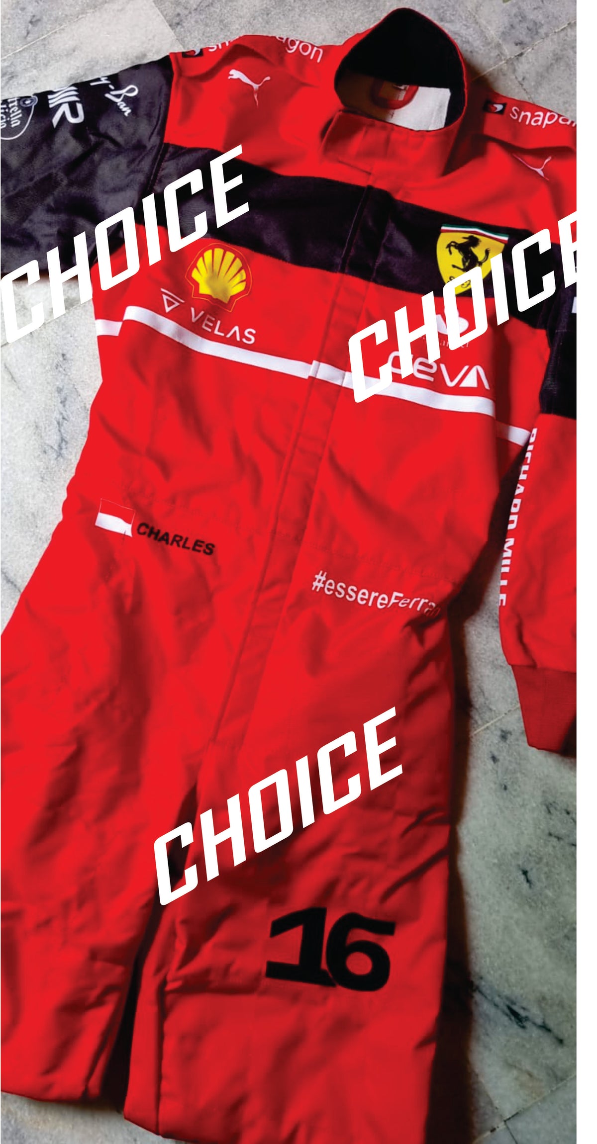 F1 Carlos Ferrari 2022 Printed Race Suit