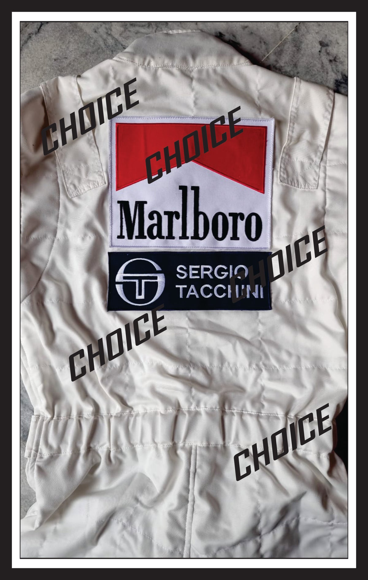 Ayrton Senna Embroidered Patches Suit 1984