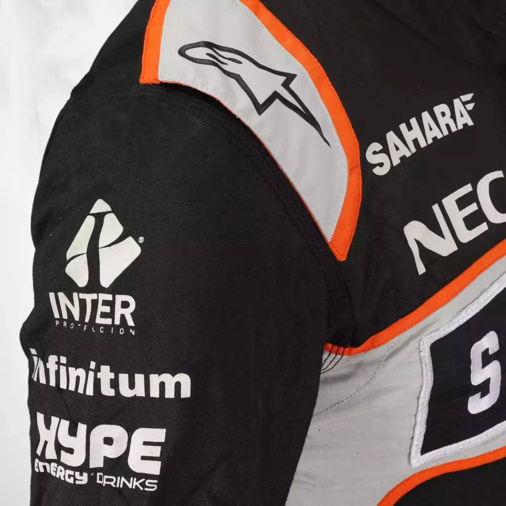 2016 Sergio Perez Sahara Force F1 Team Race Suit