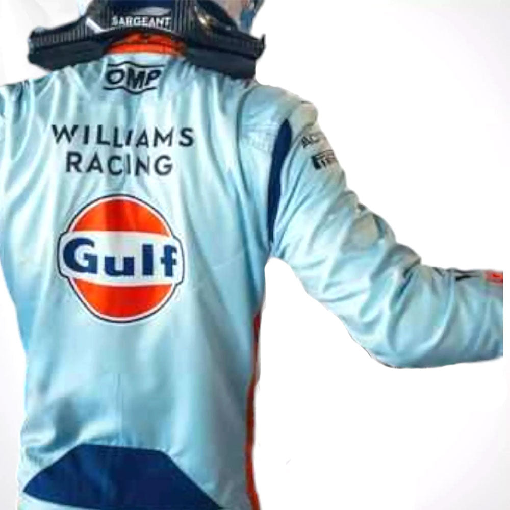 2023 Logan Sargeant Gulf F1 Race Suit Singapore GP