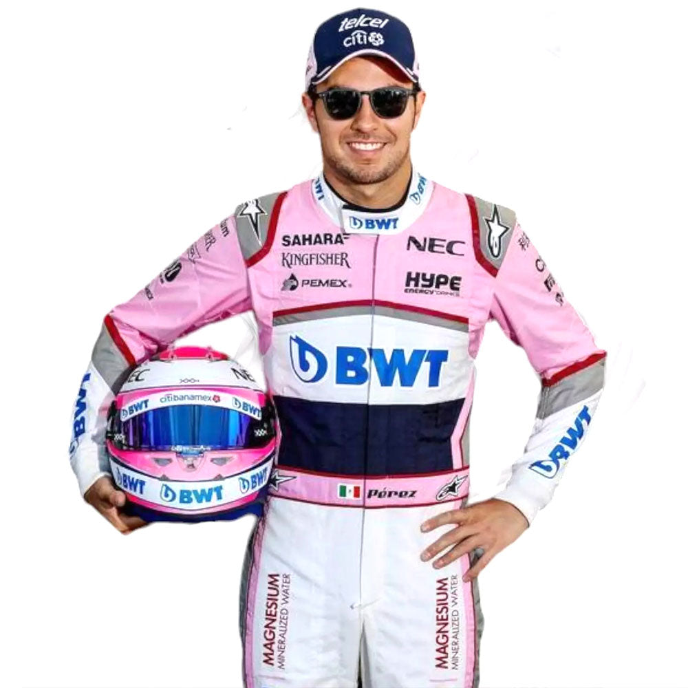 Sergio Perez 2018 Race Suit Sahara Force F1 Team