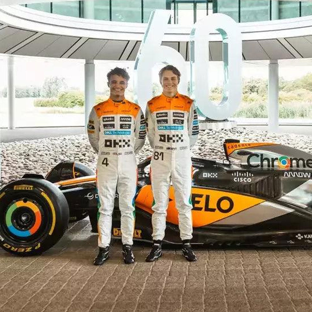 NEW MCLAREN SILVERSTONE OSCAR PIASTRI 2023 RACE SUIT F1 TEAM