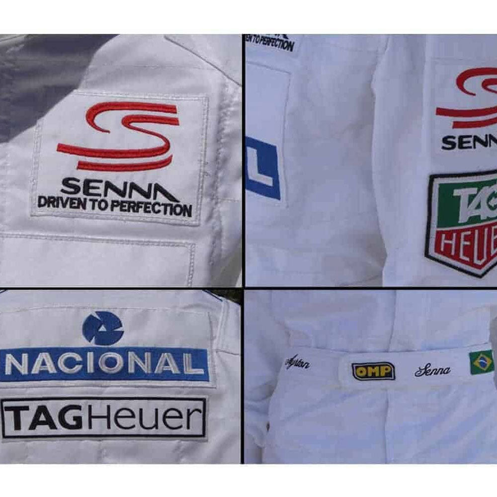 Ayrton Senna 1993 Replica Embroidered patches Suit