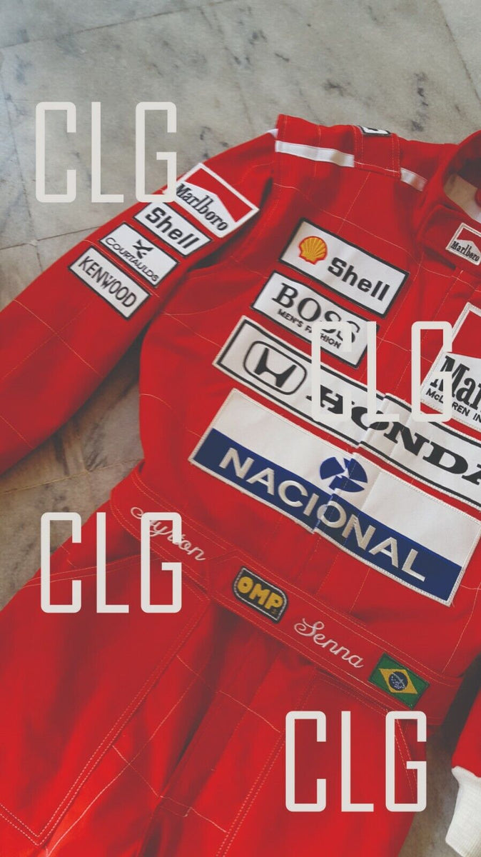 Camiseta Ayrton Senna Fórmula 1 Traje Piloto McLaren Toleman Camel